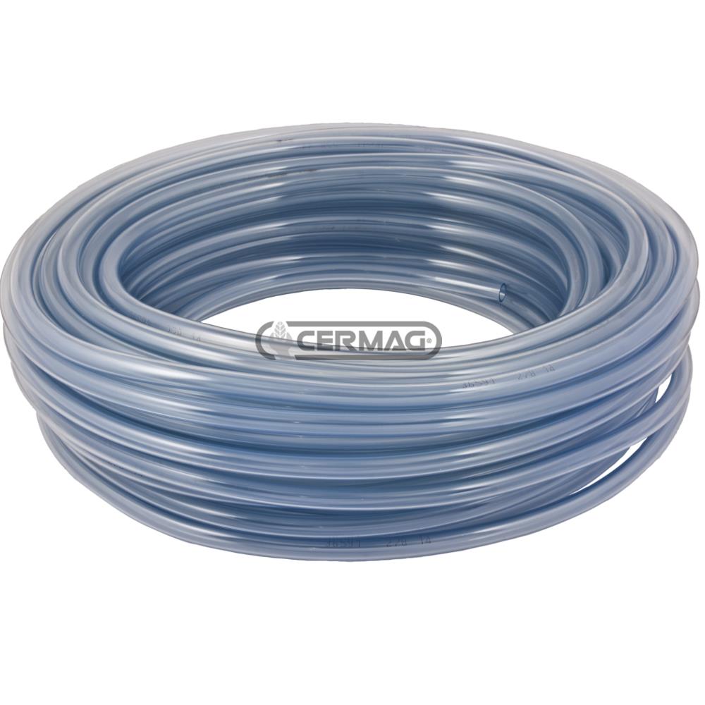 Tubo monostrato in PVC trasparente 25m 25mm