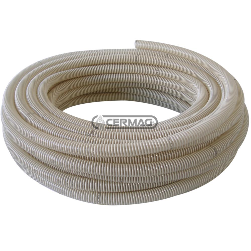  Tubo spiralato atossico per uso alimentare 60mm 50 m