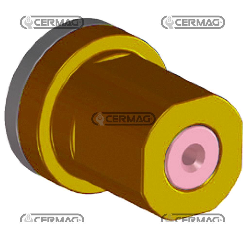 Ugello antideriva a cono vuoto ISO giallo 02