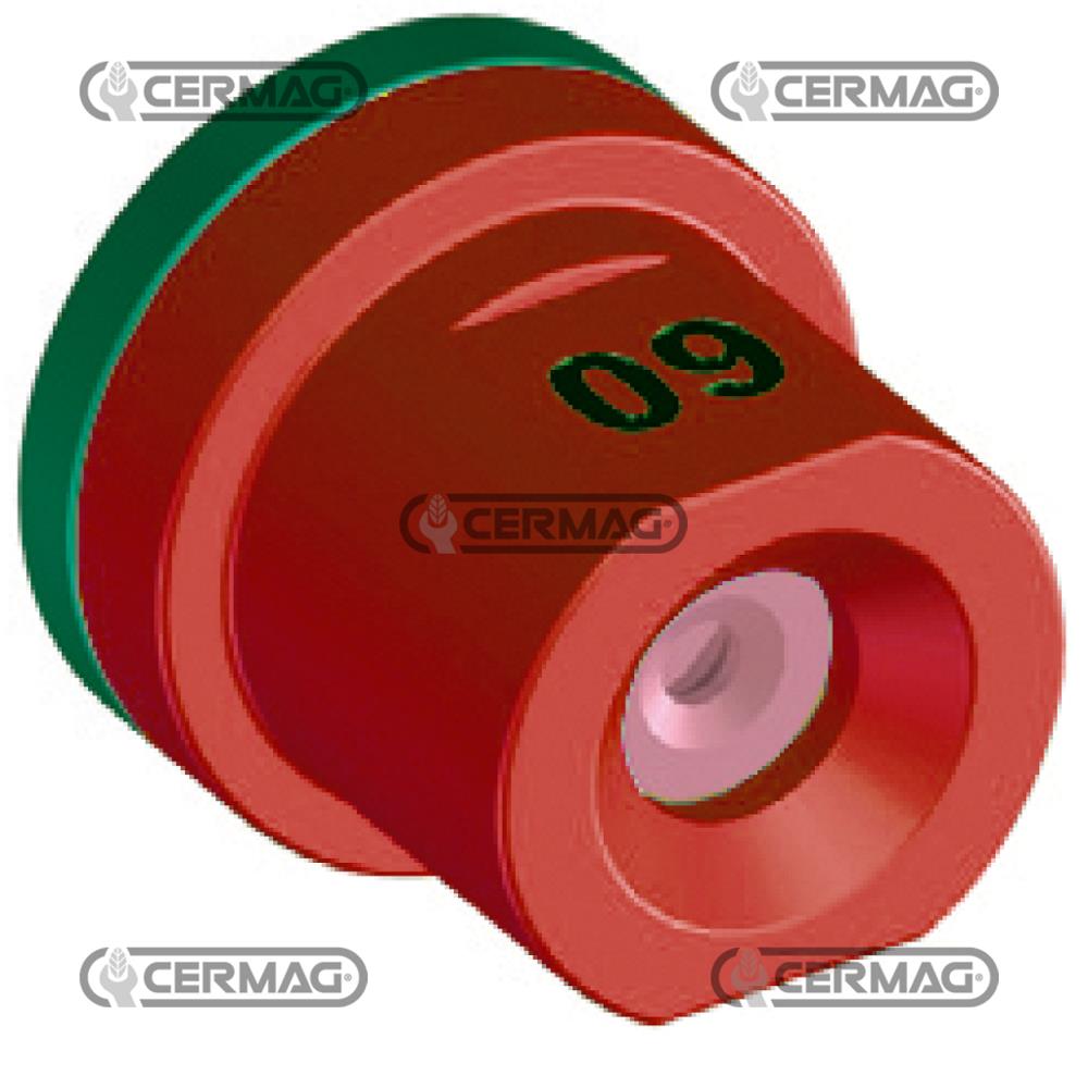 Ugello antideriva a cono vuoto rosso