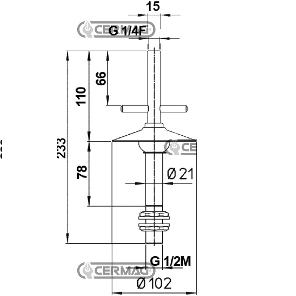 Valvola con chiusura automatica di sicurezza anti ritorno e miscelatore