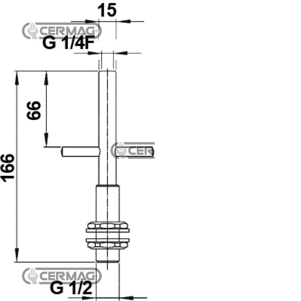 Valvola G1/2 con chiusura automatica
